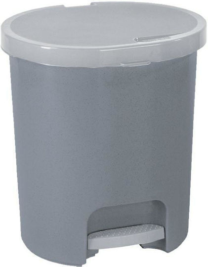 Curver Plastic Waste Bin with Pedal Grey 25L