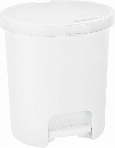 Curver Kunststoff Mülleimer mit Pedal Weiß 25lt