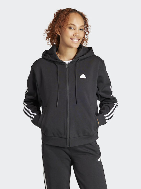 Adidas Jachetă Hanorac pentru Femei Cu glugă Negru