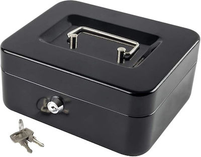 Cash Box with Lock Black