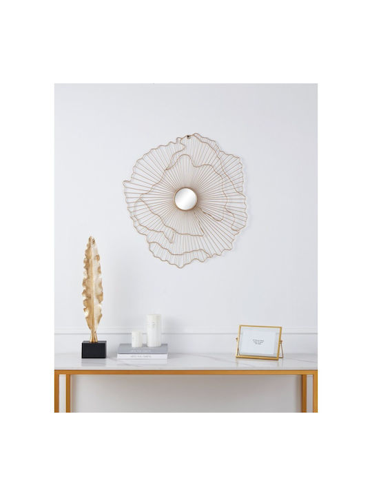 Eglo Wandspiegel mit Gelb Metallisch Rahmen Durchmesser 65cm 1Stück