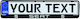 Car License Plate Frame Plastic 53 x 13.5cm Black 1pcs