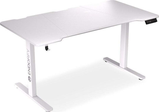 Ηλεκτρικό Γραφείο Gaming με Ρυθμιζόμενο Ύψος & LED 150x78x72εκ. White Ηλεκτρικό Γραφείο Gaming με Ρυθμιζόμενο Ύψος & LED 150x78x72εκ. White
