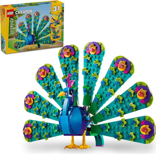 LEGO Creator Exotic Peacock for Ages 7+ 355 Pieces