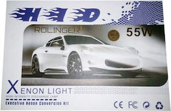 Xenon Set de Iluminare H3 55W 12V 6000K Alb rece