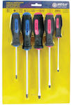 Mega Set 5 Screwdrivers with 5 Interchangeable Tips