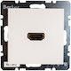 Hager Steckdose HDMI in Weiß Farbe 3315428989