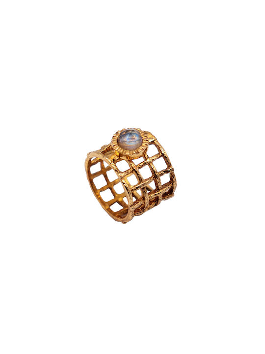 Women's Ring from Silver Gold Plated