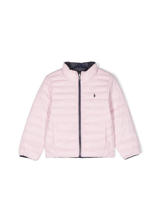 Ralph Lauren Kinderjacke Beidseitig Rosa