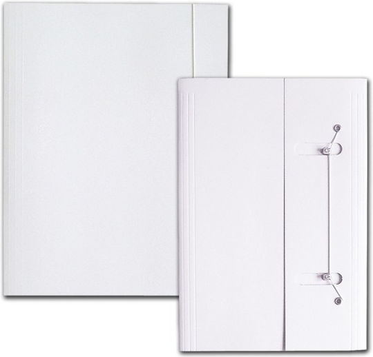 Barbara Folder with Rubber Band and Ears for Paper A4 White