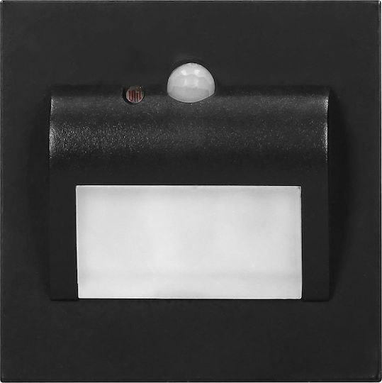 Orno Lamp Wall with Integrated LED and Cool White Light Black
