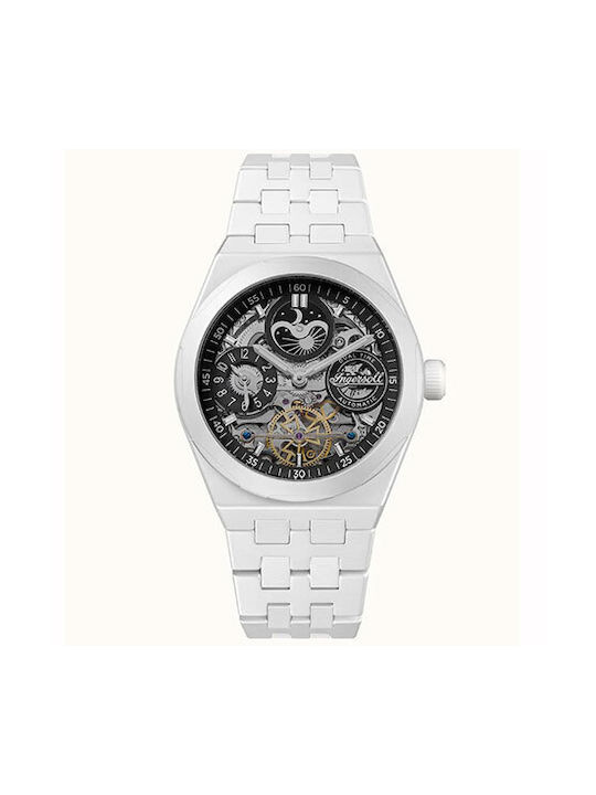 Ingersoll Broadway Watch Automatic with White Ceramic Bracelet