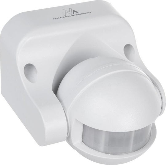 Maclean Energy Wired Infrared Motion Sensor 180° Detection Angle Scope 12m MCE358