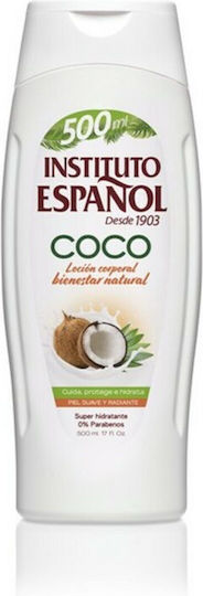 Instituto Espanol Loțiune hidratant pentru corp cu Aromă Nucă de cocos pentru toate tipurile de piele 500ml