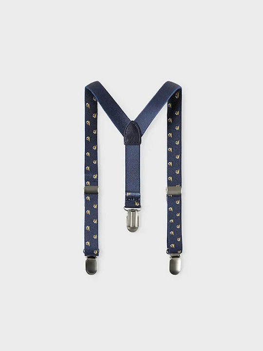 Mayoral Kids Suspenders with 3 Clips Blue
