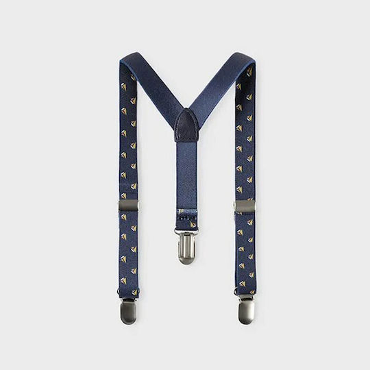 Mayoral Kids Suspenders with 3 Clips Blue