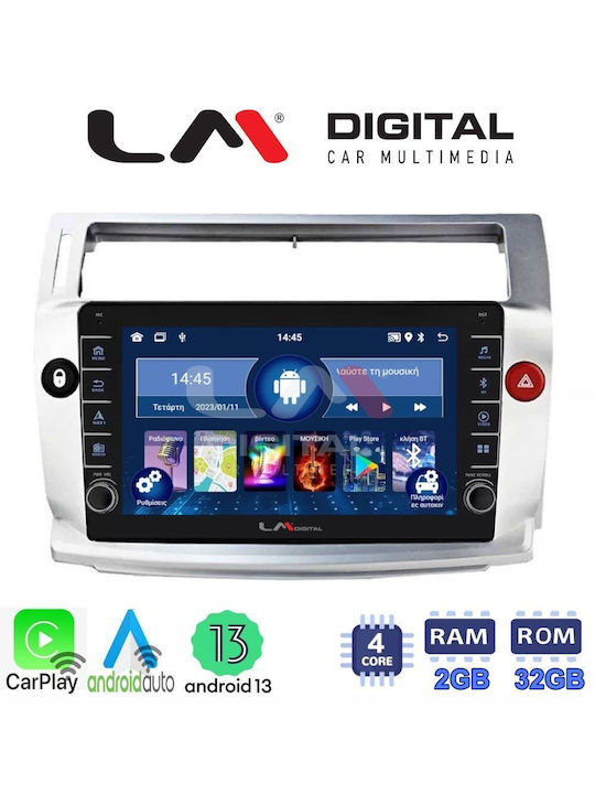 LM Digital Car Audio System for Citroen C4 2004 > 2011 (Bluetooth/USB/WiFi/GPS/Apple-Carplay/Android-Auto)