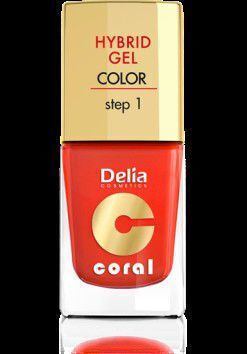 Delia Cosmetics Glossy Long Lasting Nail Polish No 14 Orange Black 11ml