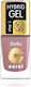 Delia Cosmetics Glossy Σετ Βερνίκια Νυχιών Μακράς Διαρκείας Coral Hybrid Gel 44 11ml