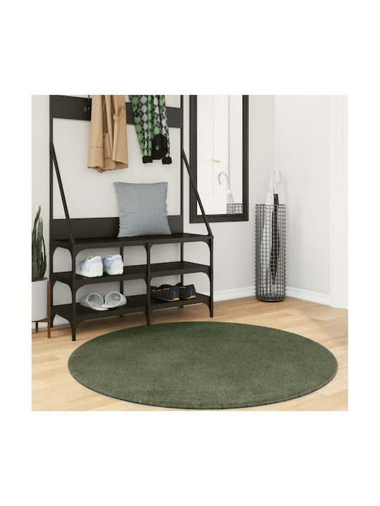 vidaXL Anti-slip Rug Round Cypress