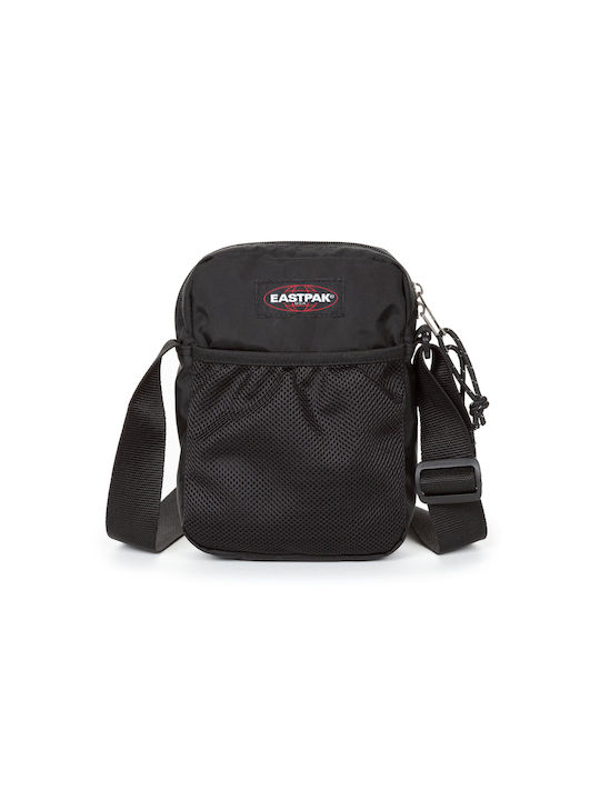Eastpak Fabric Shoulder / Crossbody Bag The One with Zipper & Adjustable Strap Black 16x5.5x21cm