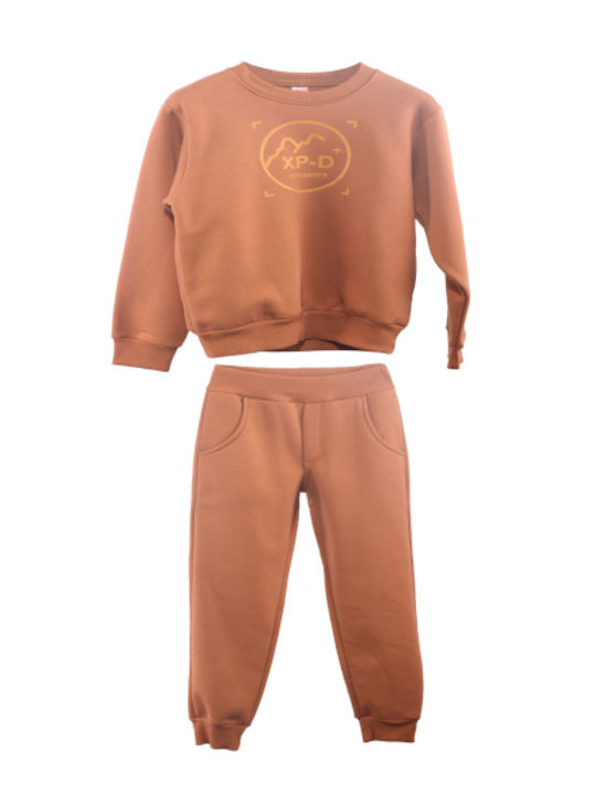 Joyce Copilăresc Set de pantaloni de trening BROWN 2buc 2364123