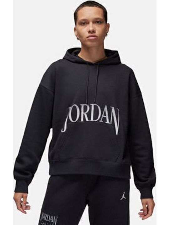 Brooklyn Women's Sweatshirt Hooded Black