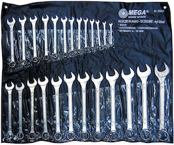 Mega 35125H Set Deutsche Polygon-Schlüssel 25 Stück