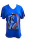 Sportliches Blaues T-Shirt