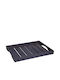 Melina's Collection Wooden Rectangular Serving Tray with Handles in Blue Color 49x36x5cm SWT-002 1pcs