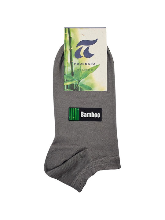 Pournara Bamboo Basic Socken ΓΚΡΙ 1Pack