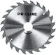 Proline Δίσκος Κοπής Ξύλου με 80 Δόντια 350mm