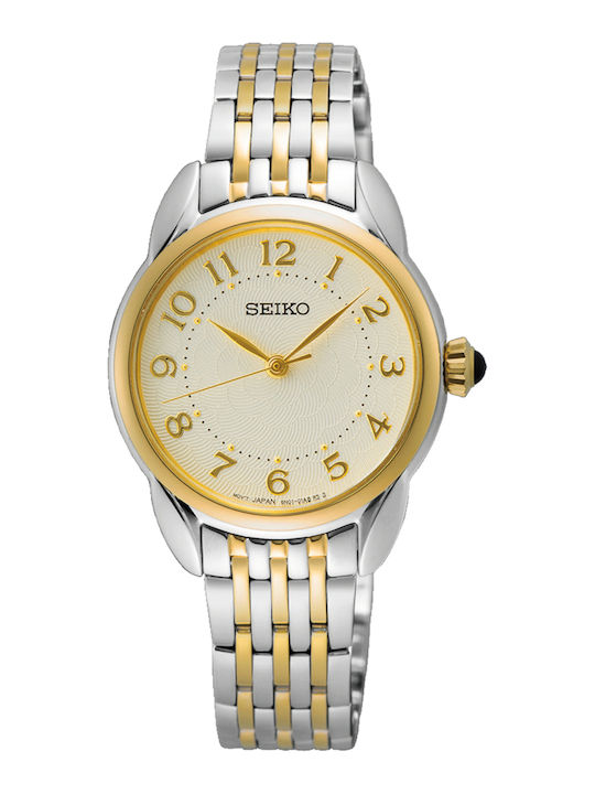 Seiko Women's Watch with Gold Metal Bracelet