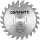 Graphite Cutting Disc Wood Hole Diameter 150mm with 24 Teeth 1pcs