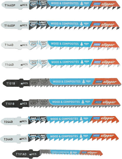 Norton 70184608383 Jig Saw Blades for Wood 10 Pieces