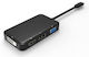 Microconnect USB-C Docking Station με HDMI/DisplayPort 4K Μαύρο (USB3.1CCOM10)