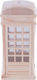 ForHome Spardose Holz Weiß 10x10x21cm