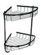 Dimitracas Corner Wall Mounted Bathroom Shelf Metallic 22.5x22.5x38.5cm Black