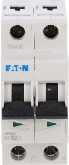 Eaton Αυτόματη Ασφάλεια 2A Διπολική AC 278722