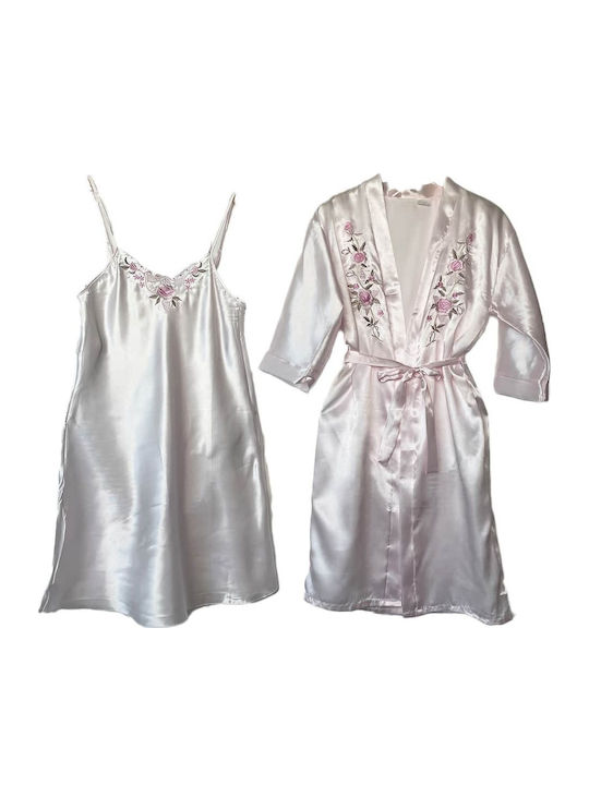 Topaki Winter Women's Robe with Nightdress Ligh...