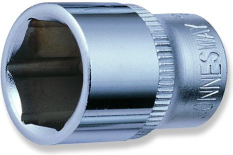 Jonnesway Nuss Sechskant mit Vierkant-Antrieb HEX Durchmesser 1/4" 1Stück