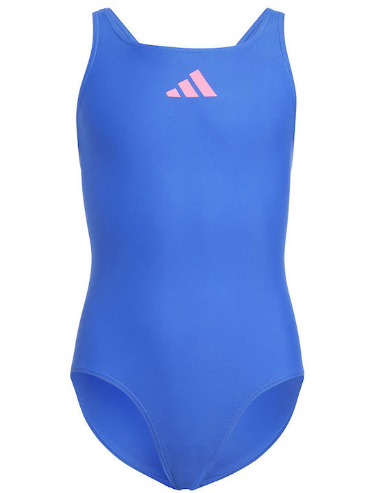 adidas 3 Bars Sol Παιδικό Μαγιό Ολόσωμο Μπλε
