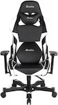 Clutch Chairz Crank Charlie Scaun Gaming Din piele ecologică cu Brațe Reglabile Albă