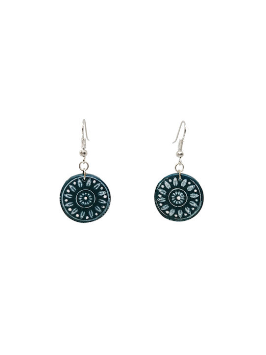 Πράσινα Χειροποίητα Earrings Pendants