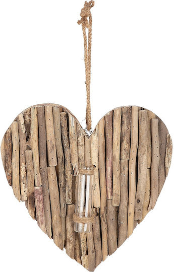 ArteLibre Hanging Wooden Wall Decor 30x5x30cm