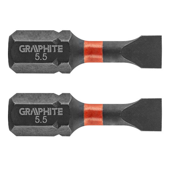 Graphite Сет 2 Битове за Винтоверт Impact