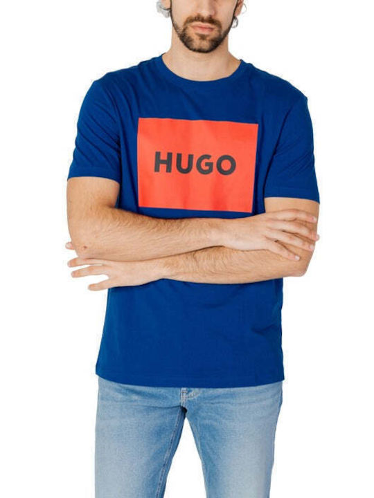 Hugo Boss T-shirt Bărbătesc cu Mânecă Scurtă Albastru 50467952-420