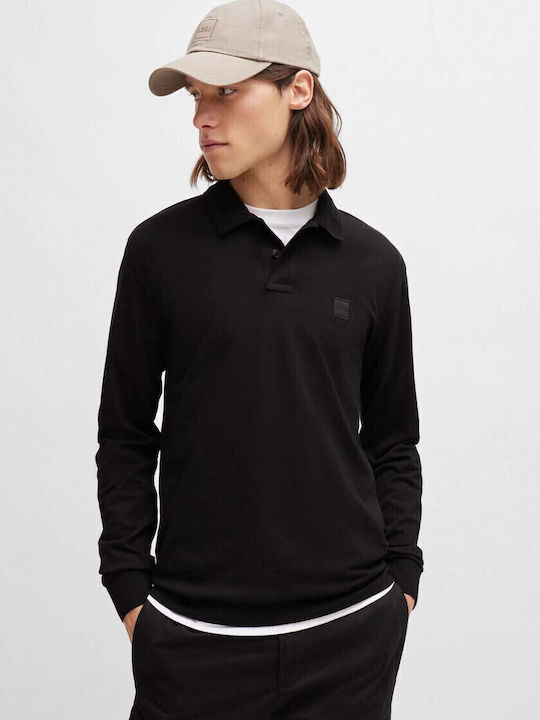 Boss Polo Herrenblusen Kurzarm Schwarz