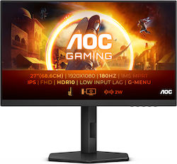 AOC 27G4X IPS Monitor de jocuri 27" FHD 1920x1080 180Hz cu Timp de Răspuns 1ms GTG