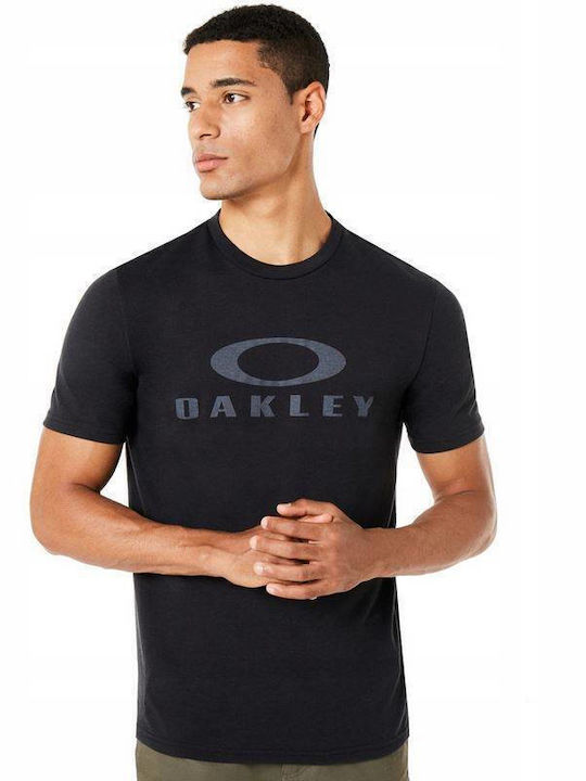 Oakley Bark Men's Athletic Short Sleeve Blouse Black
